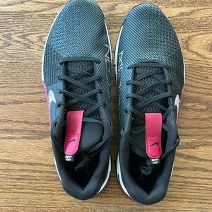 Men's Nike Black and Burgundy Metron Sneakers.